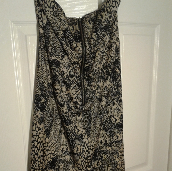The Limited Strapless Snake Print corset Structured Dress - Picture 3 of 6